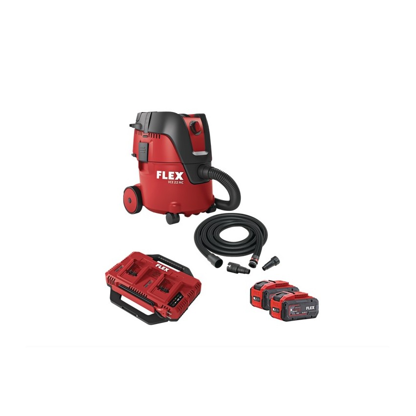 D00413 Σκούπα Υγρών & Στερεών Μπαταρίας 21L 18V (2x8.0Ah)