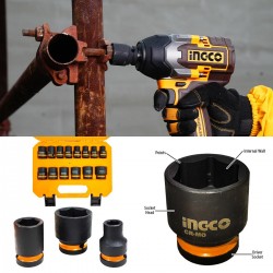 HKISSD12141 Σετ Καρυδάκια Impact-Αέρος 1/2" 14 Τεμαχίων