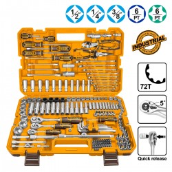 HKTHP51828 Σετ Εργαλεία Χειρός & Καρυδάκια 1/4"-1/2" - 182 Τεμαχίων