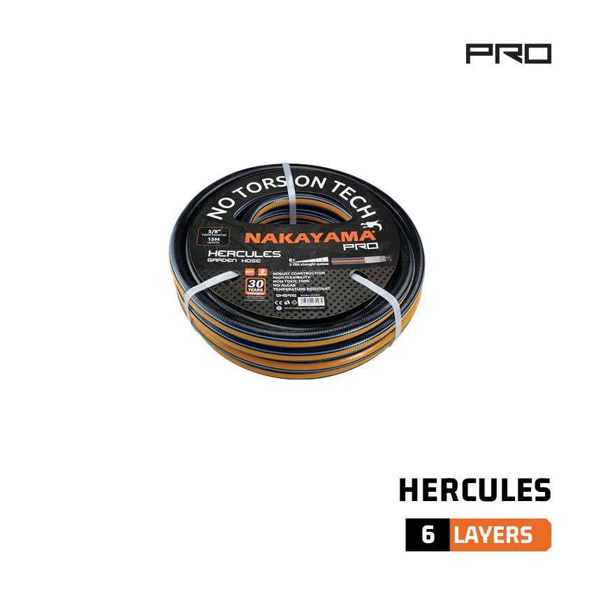 GH5900 Λάστιχο Hercules 6 Επιστρώσεων 15m 1/2"