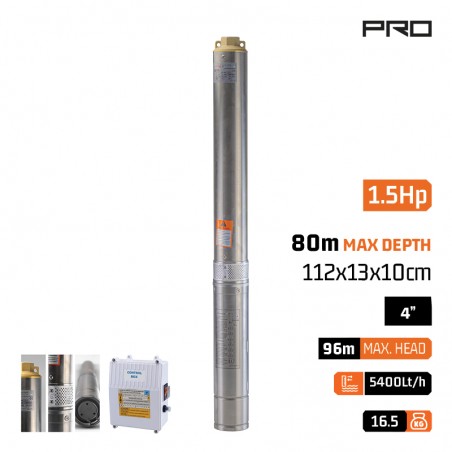 SP6200 Αντλία Πηγαδιού 4" 1.5HP