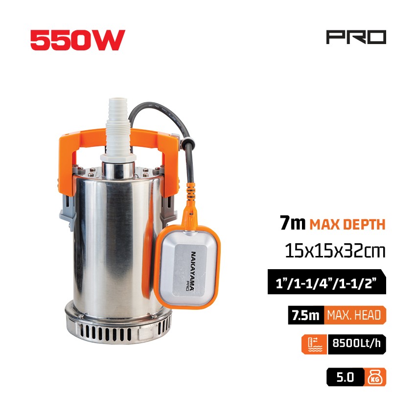 NP1050 Αντλία Όμβριων INOX 550W