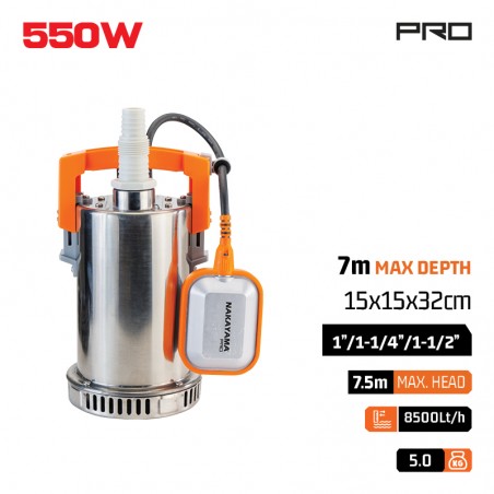 NP1050 Αντλία Όμβριων INOX 550W