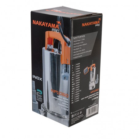 NP1060 Αντλία Ακάθαρτων INOX 1100W