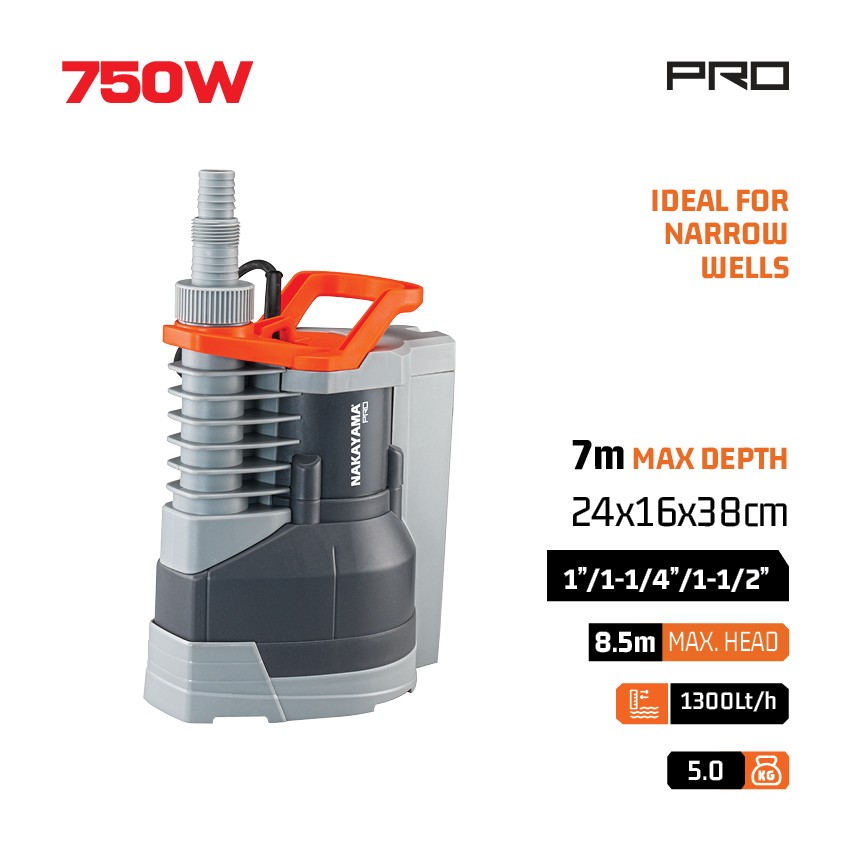 NP1070 Αντλία Ομβρίων με Ενσωματωμένο Φλοτέρ 750W