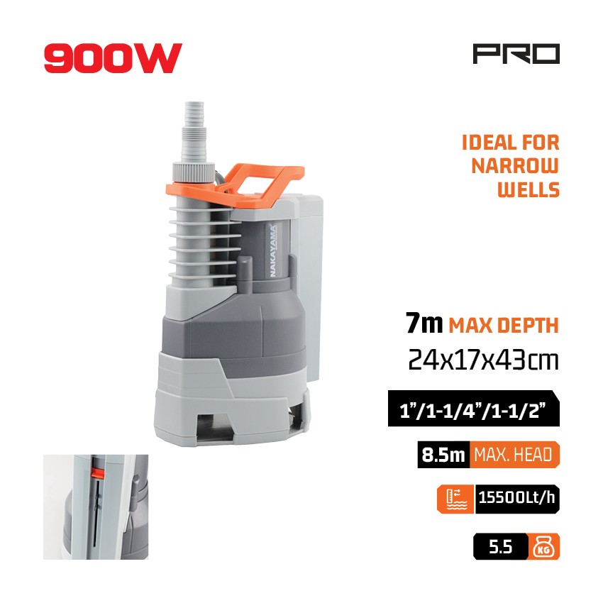 NP1080 Αντλία Ακαθάρτων Ενσωματωμένο Φλοτέρ 900W