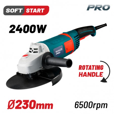 BAG2400 Γωνιακός Τροχός Φ230mm 2400W
