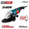 BAG2400 Γωνιακός Τροχός Φ230mm 2400W