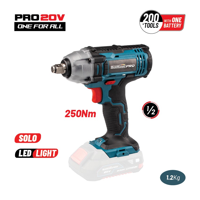 BBP3400 Μπουλονόκλειδο Μπαταρίας 20V (Solo)