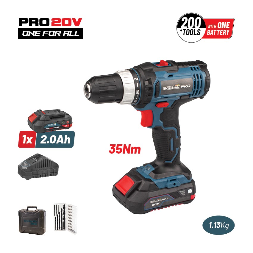 BBP3000 Δραπανοκατσάβιδο Μπαταρίας 20V (1x1.5Ah)