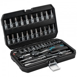 BHT5100 Καρυδάκια 1/4'' με Καστάνια και Προέκταση 46 Τεμαχίων