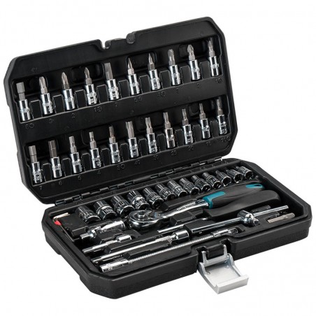 BHT5100 Καρυδάκια 1/4'' με Καστάνια και Προέκταση 46 Τεμαχίων