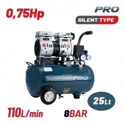 BAT5080 Αεροσυμπιεστής Oil-Free 25Lt 0.75Hp
