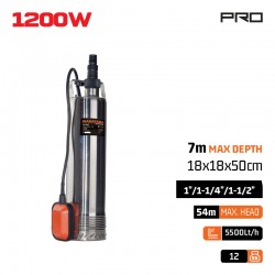 NP1185 Αντλία Πηγαδιών INOX Πολυβάθμια με Φλοτέρ