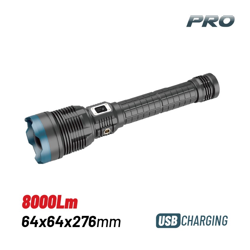 BPR6040 Επαναφορτιζόμενος Αδιάβροχος Φακός COB LED