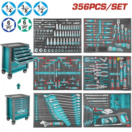 THPTCS73561 Εργαλειοφόρος με Εργαλεία - 365 Τεμάχια