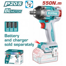 TIWLI20551 Μπουλονόκλειδο Μπαταρίας 550Nm 20V (Solo)
