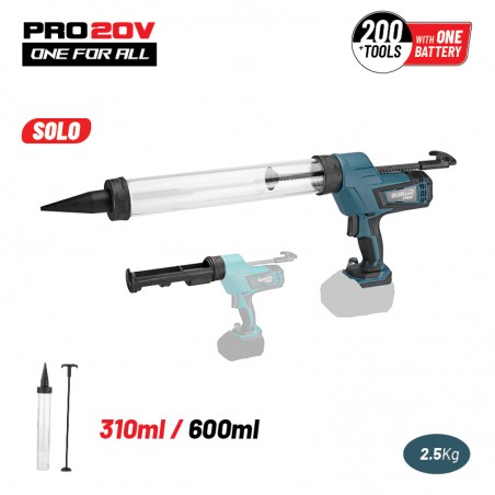 BBP3610 Πιστόλι Σιλικόνης Φύσιγγας 310ml/Σαλαμιού 600ml 20V (Solo)