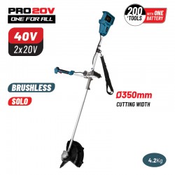 BBP4600 Θαμνοκοπτικό Brushless Διπλής Μπαταρίας 20V & 20V (Solo)