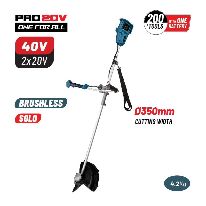 BBP4600 Θαμνοκοπτικό Brushless Διπλής Μπαταρίας 20V & 20V (Solo)