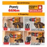 CDLI206686E Δραπανοκατσάβιδο Compact Μπαταρίας με 4 Κεφαλές 66Nm 20V (2x2.0Ah)