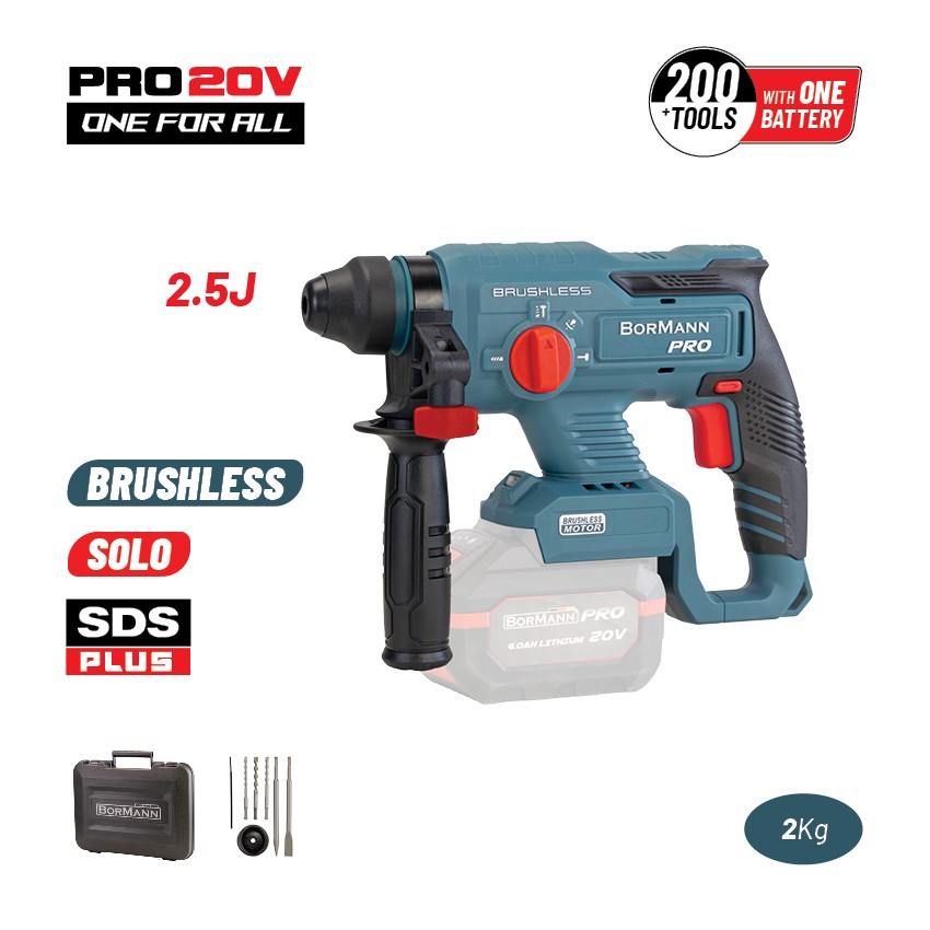 BBP5300 Πνευματικό Πιστολέτο Μπαταρίας SDS-Plus Brushless 20V (Solo)