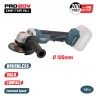 BBP5133 Compact Γωνιακός Τροχός Μπαταρίας Brushless 125mm 20V (Solo)