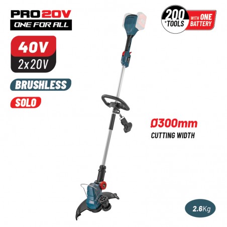 BBP4550 Θαμνοκοπτικό Μπαταρίας Βrushless 40V (Solo)