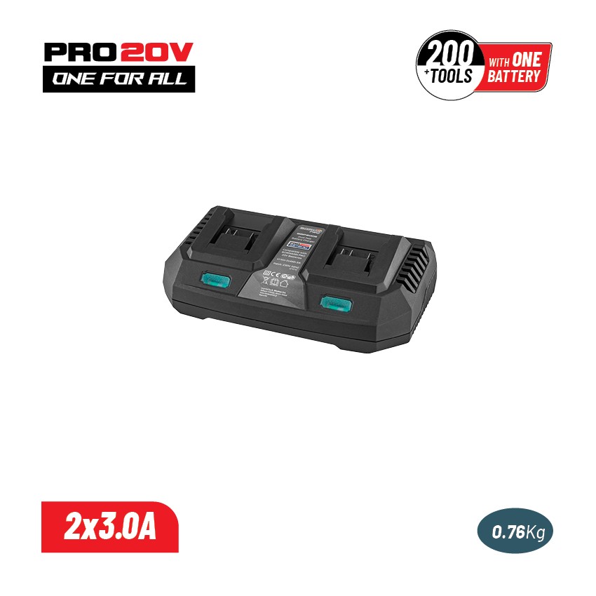 BBP2005 Φορτιστής Διπλής Μπαταρίας 20V