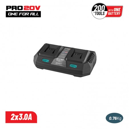 BBP2005 Φορτιστής Διπλής Μπαταρίας 20V