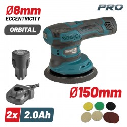 BCP3800 Έκκεντρος Αλοιφαδόρος Μπαταρίας 12V (2x2.0Ah)
