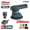 BCP3800 Έκκεντρος Αλοιφαδόρος Μπαταρίας 12V (2x2.0Ah)