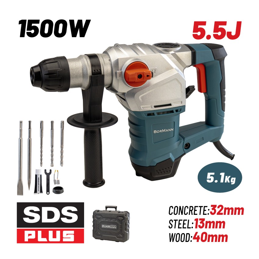 BPH4000 Πιστολέτο Σκαπτικό Περιστροφικό SDS-Plus 1500W