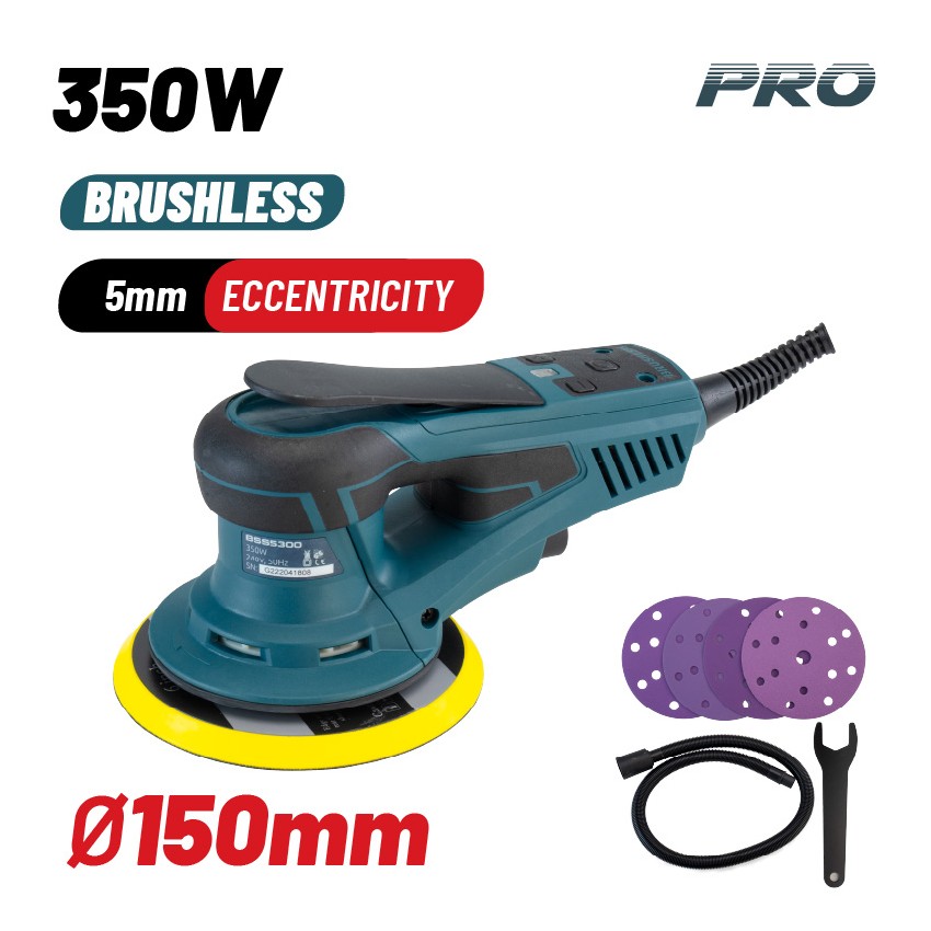 BSS5300 Τριβείο Έκκεντρο Brushless με Σύστημα Αναρρόφησης 350W