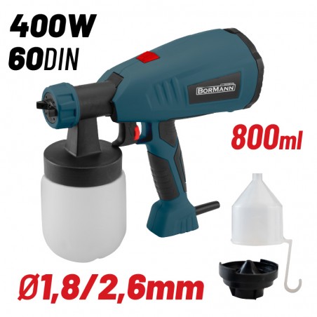 BPG8100 Πιστόλι Βαφής Ηλεκτρικό HVLP 400W, 800ml