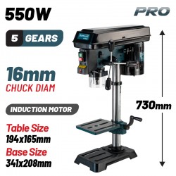 BKD1655 Κολωνάτο Δράπανο με Λέιζερ Ø16mm 550W