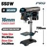 BKD1655 Κολωνάτο Δράπανο με Λέιζερ Ø16mm 550W