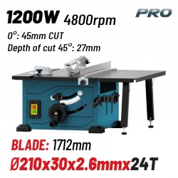 BTS1250 Δισκοπρίονο Πάγκου 1200W