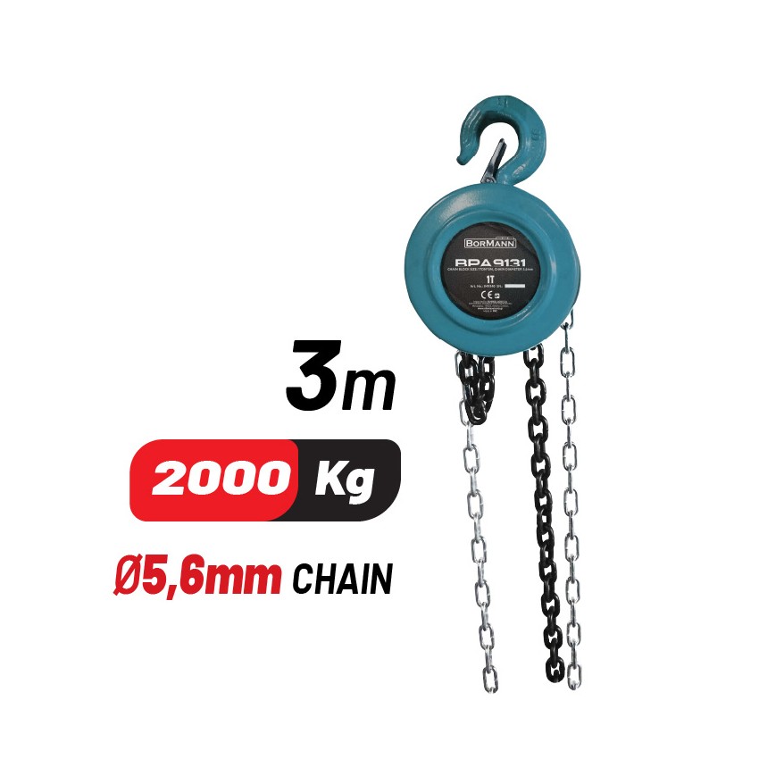 BPA9231 Παλάγκο Αλυσίδας 2Τ 3m