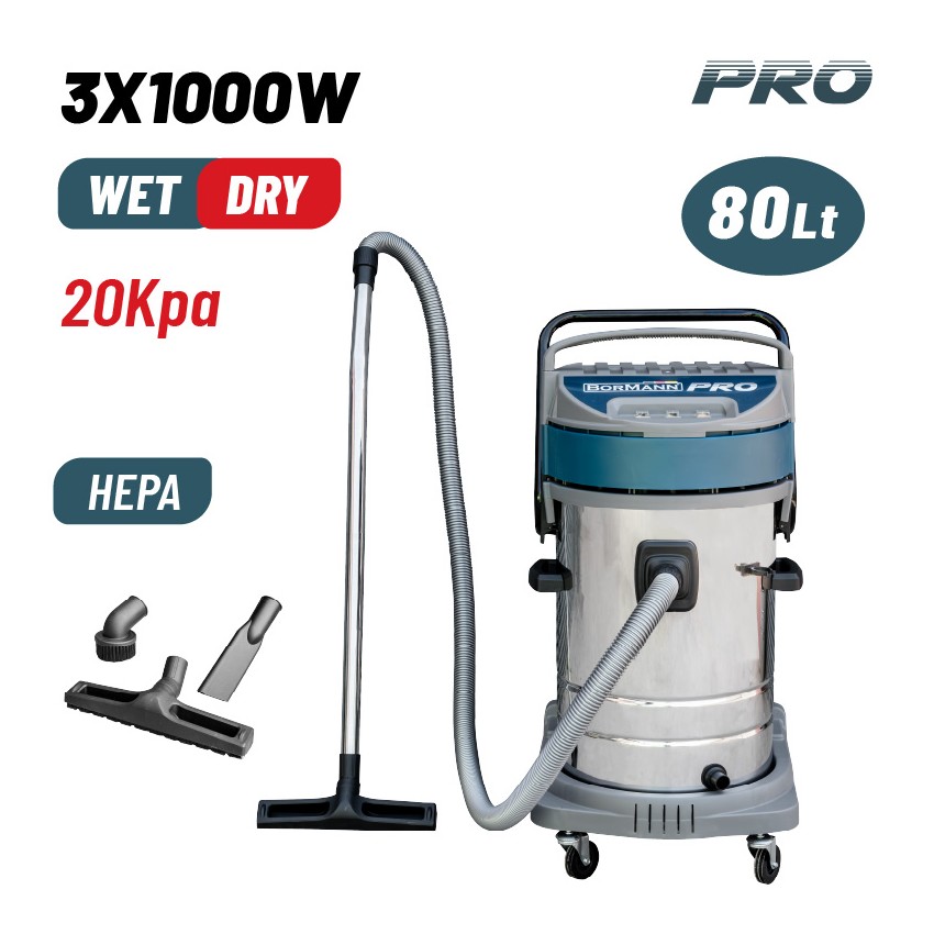BVC7510 Σκούπα Υγρών και Στερεών 80Lt 3x1000W