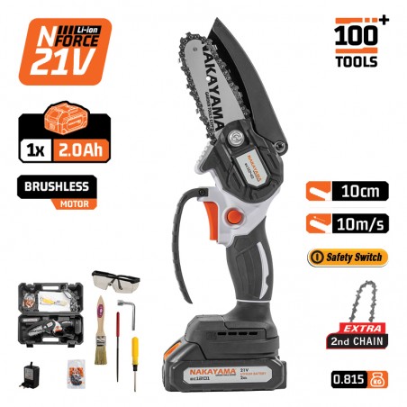 EC1040 Κλαδευτικό Αλυσοπρίονο Μπαταρίας 10cm 21V (1x2Ah)