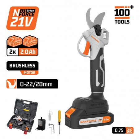 EC1250 Ψαλίδι Κλαδέματος Μπαταρίας 21V (2x2.0Ah)