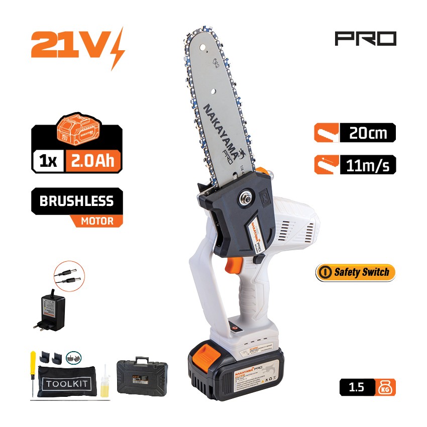 EC1550 Κλαδευτικό Αλυσοπρίονο Μπαταρίας 20.3cm 21V (1x4.0Ah)