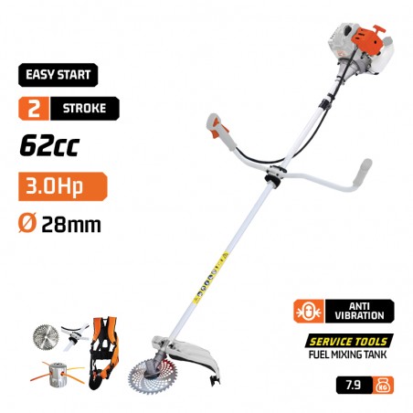 PB7230 Θαμνοκοπτικό Βενζίνης 72cc 3.8Hp