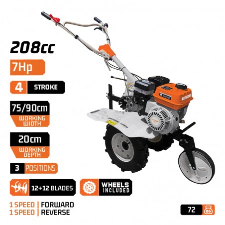 MB5800 Σκαπτικό Βενζίνης 208cc.7Hp 2 Ταχυτήτων 75-90cm