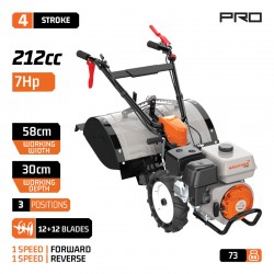 MB6510 Σκαπτικό Βενζίνης 7ΗΡ 212cc
