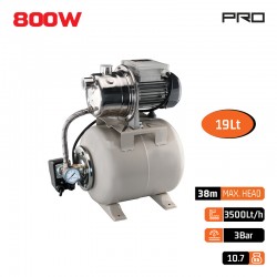 NP2105 Πιεστικό με Δοχείο Αντλία INOX 800W