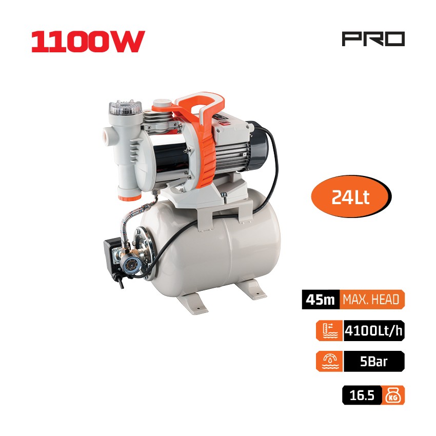 NP2115 Πιεστικό με Δοχείο 1100W