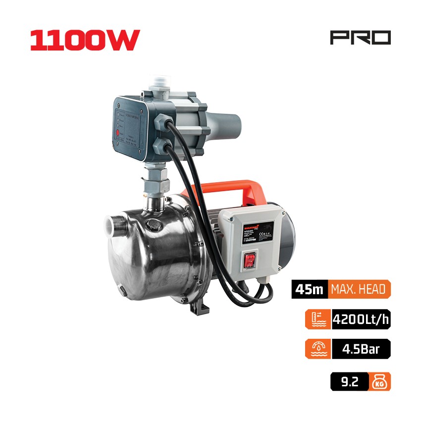 NP2120 Πιεστικό με Ηλεκτρονικό Ελεγκτή 1100W