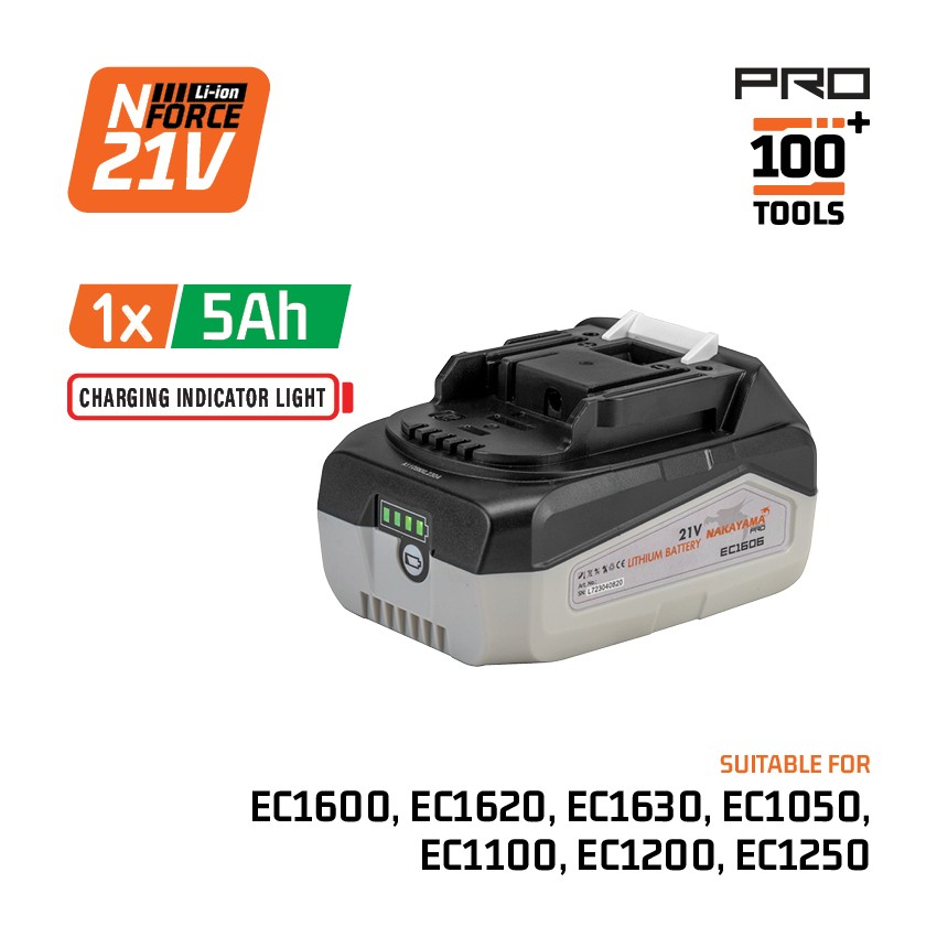 EC1606 Μπαταρία 21V 5.0Ah για EC1600, EC1620, EC1630